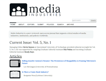 Tablet Screenshot of mediaindustriesjournal.org